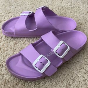 purple rubber brikenstocks